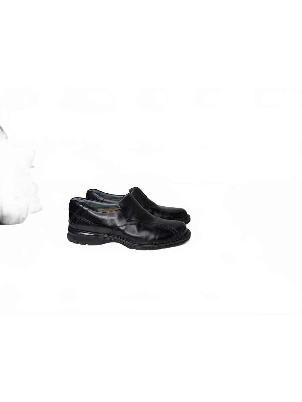 Clarks Escalade Step Black Leather Slip-On Loafers Men's Size 11 M